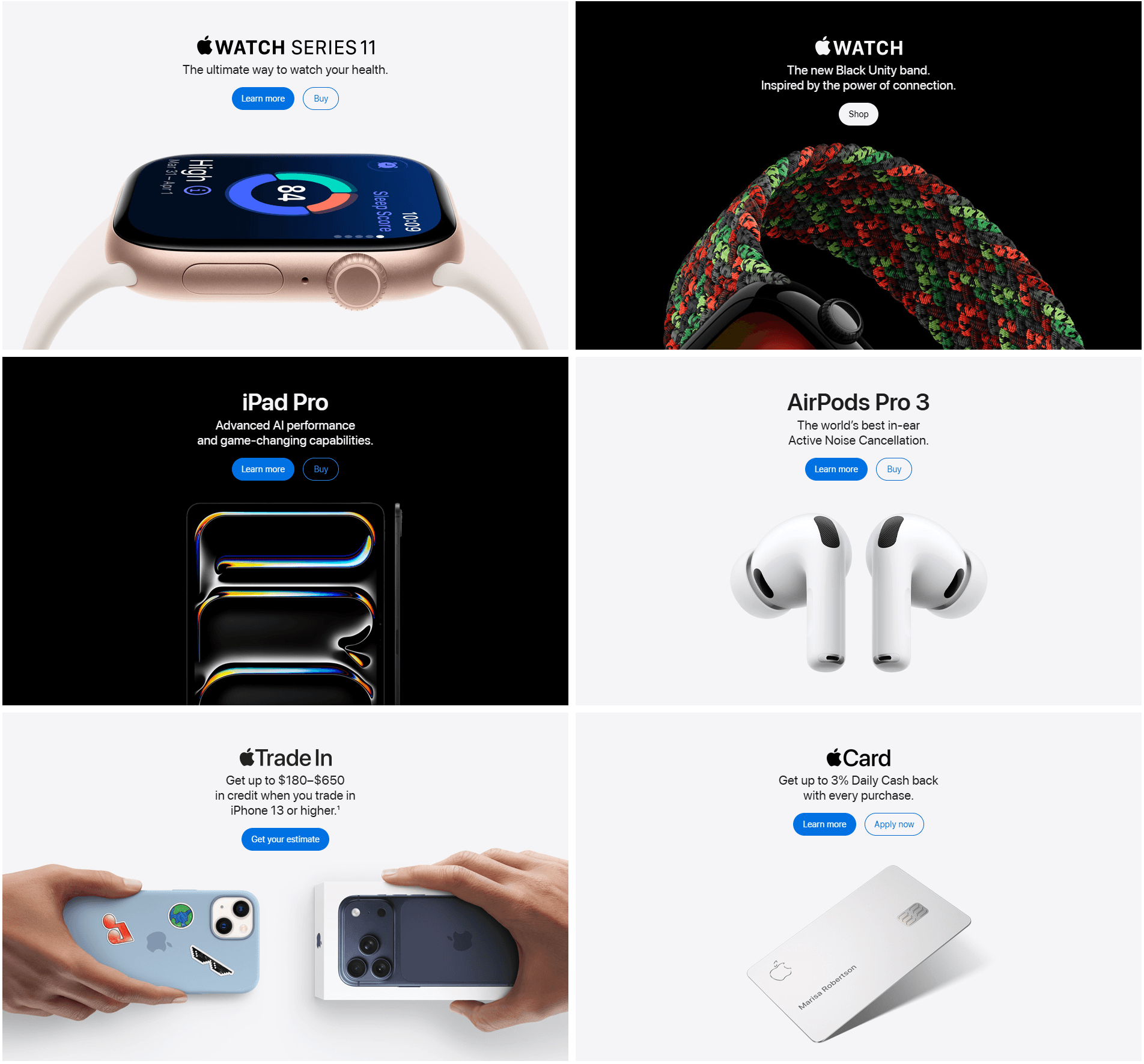 Apple Homepage Grid 2026