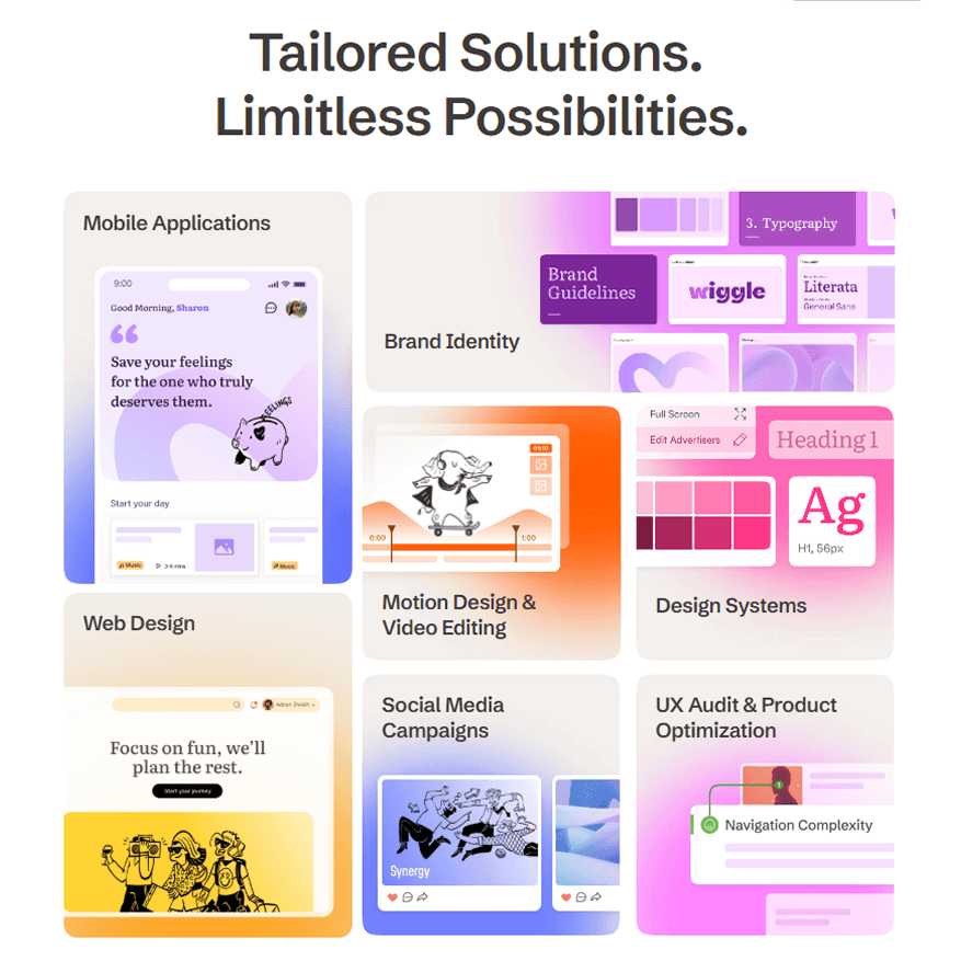 The Colourful Bento Grid